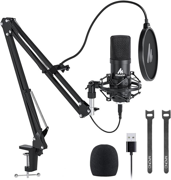 Maono AU-A04 Condenser Microphone Kit (Black)